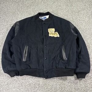 New Orleans Saints 1993 Chalk Line Wool Letterman Jacket Size Large Vintage Rare